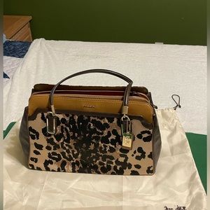 Coach multi compartment shoulder bag